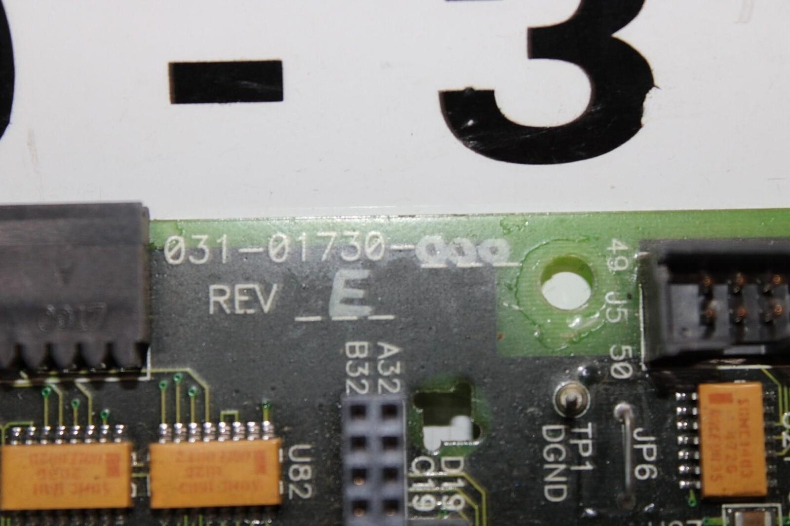 YORK HVAC CHILLER CONTROL CIRCUIT BOARD 031-01730-000 REV. E W/ 4MB MEMORY