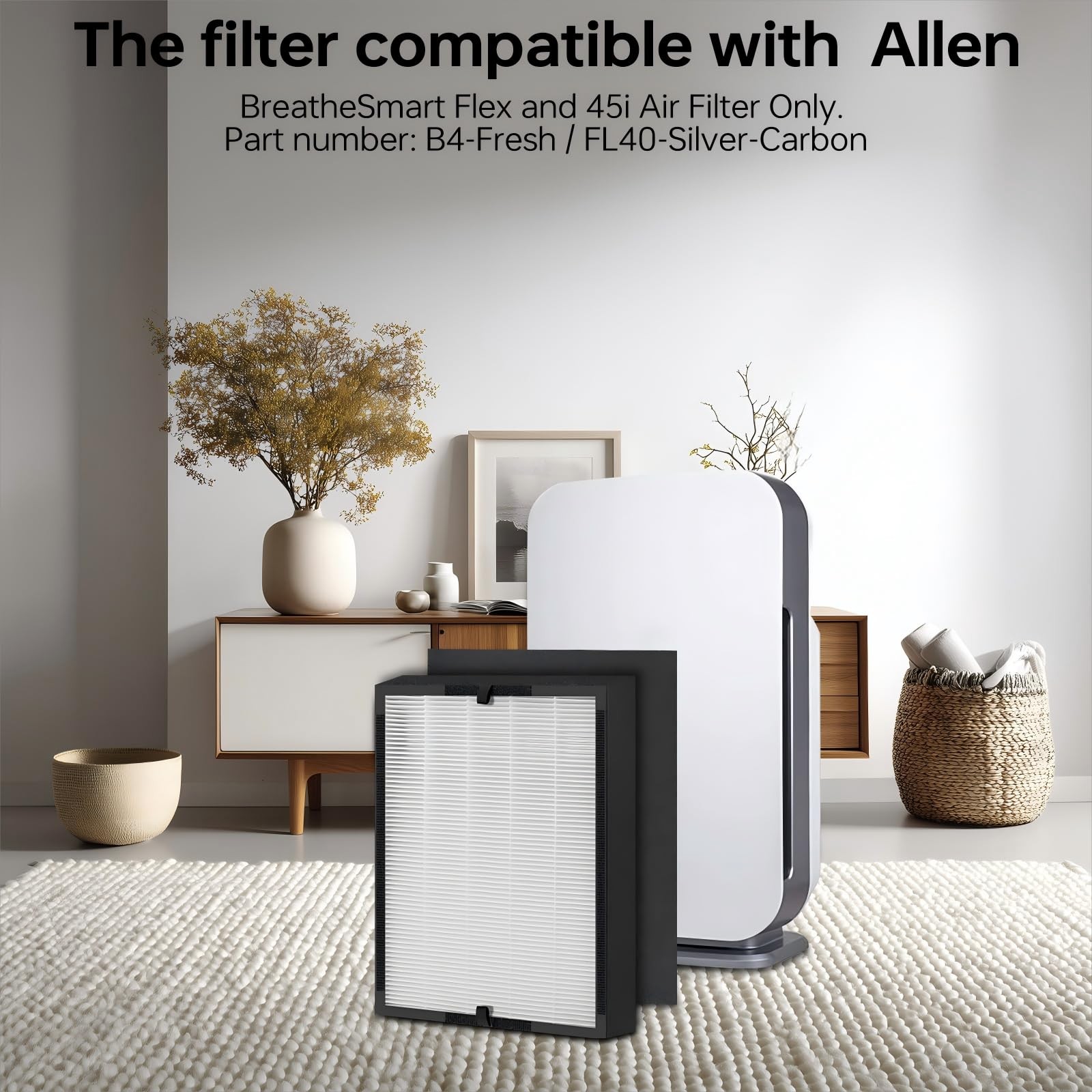 Ancolin 45i Replacement Filter, 14.610 x 11.500 x 3.350 in, 1 pack White