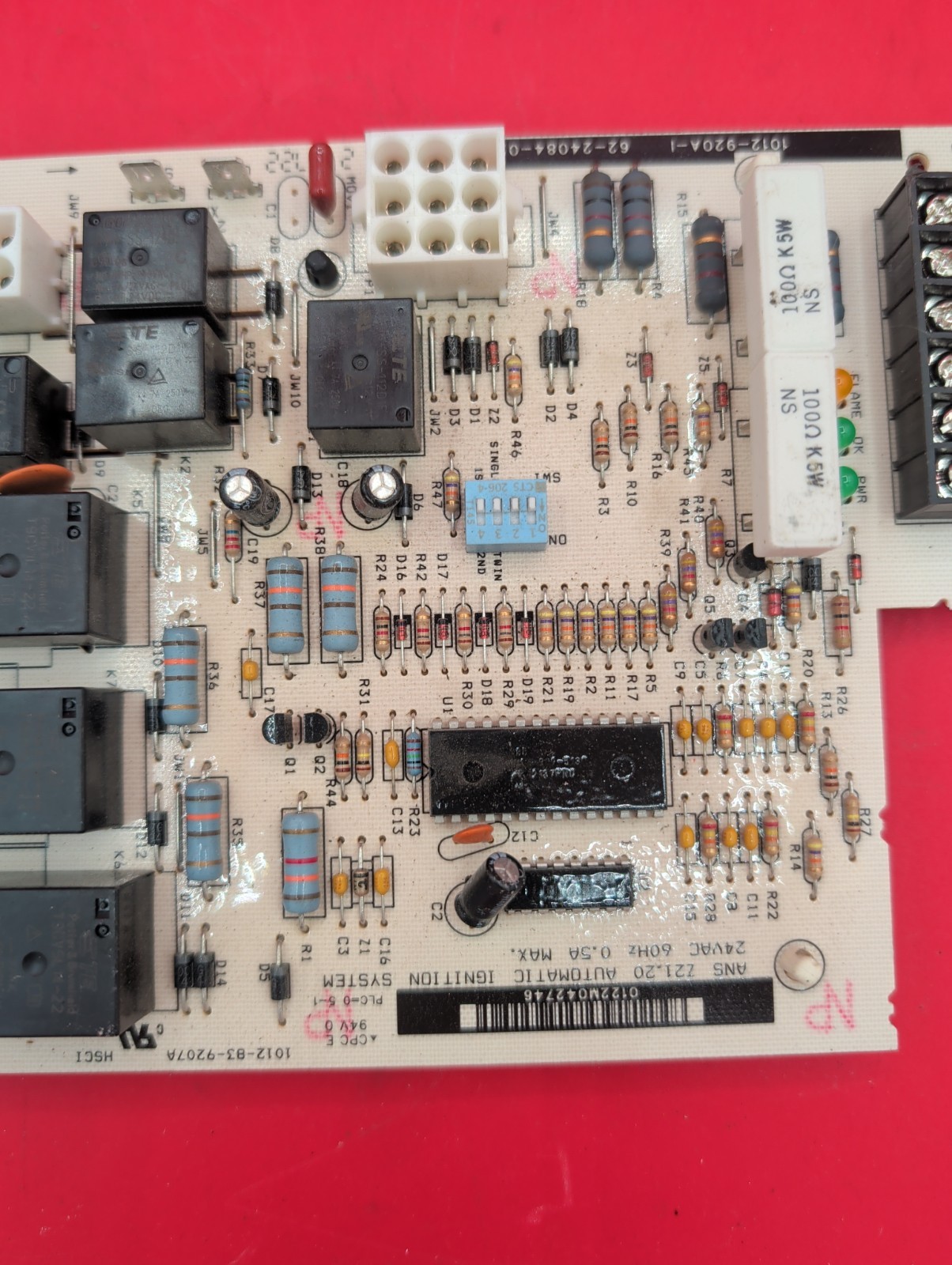 White Rodgers HSCI Furnace Control Board 1012-920A-1 62-24084-02 1012-83-9207A