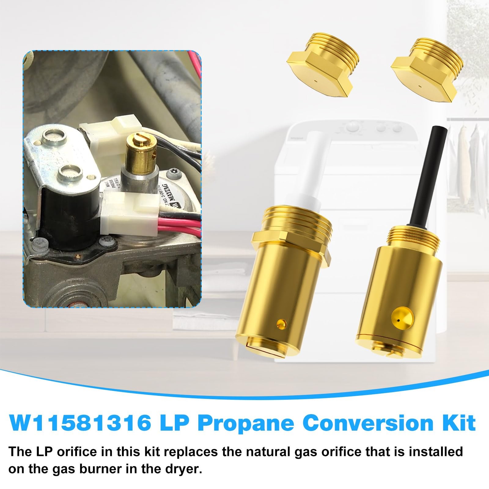 W11581316 Gas Dryer LP Conversion Kit FOR Whirlpool Maytag