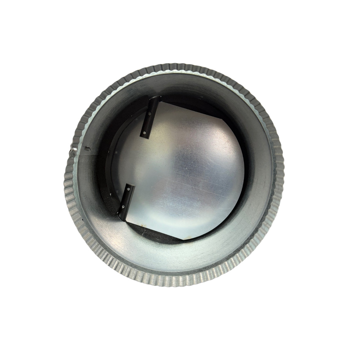 Durozone 8 inch round bypass barometric pressure relief damper