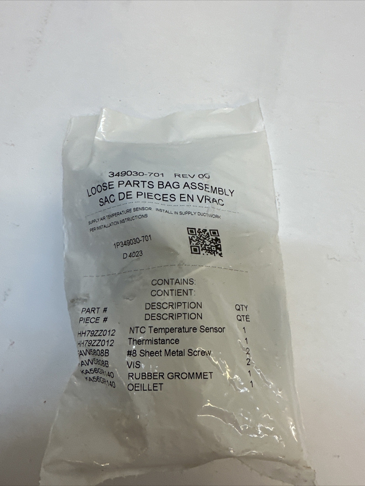 Supply Air Temperature Sensor 349030-701