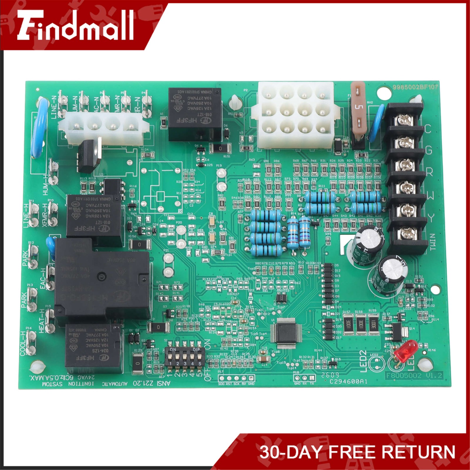 Findmall Gas Furnace Control Board 50A65476 50A65-5165 D341396P05 CNT05165
