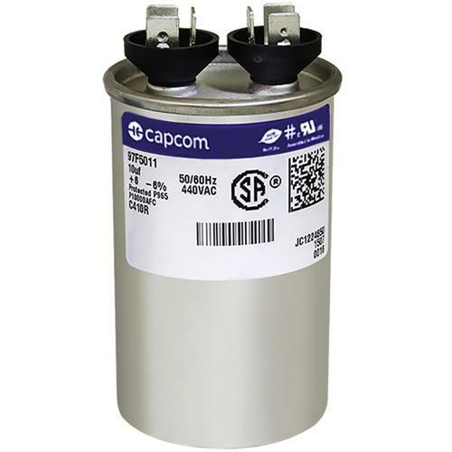 GE / CAPCOM � 10 uf 440 VAC � Round Run Capacitor � 97F5011 � C410R