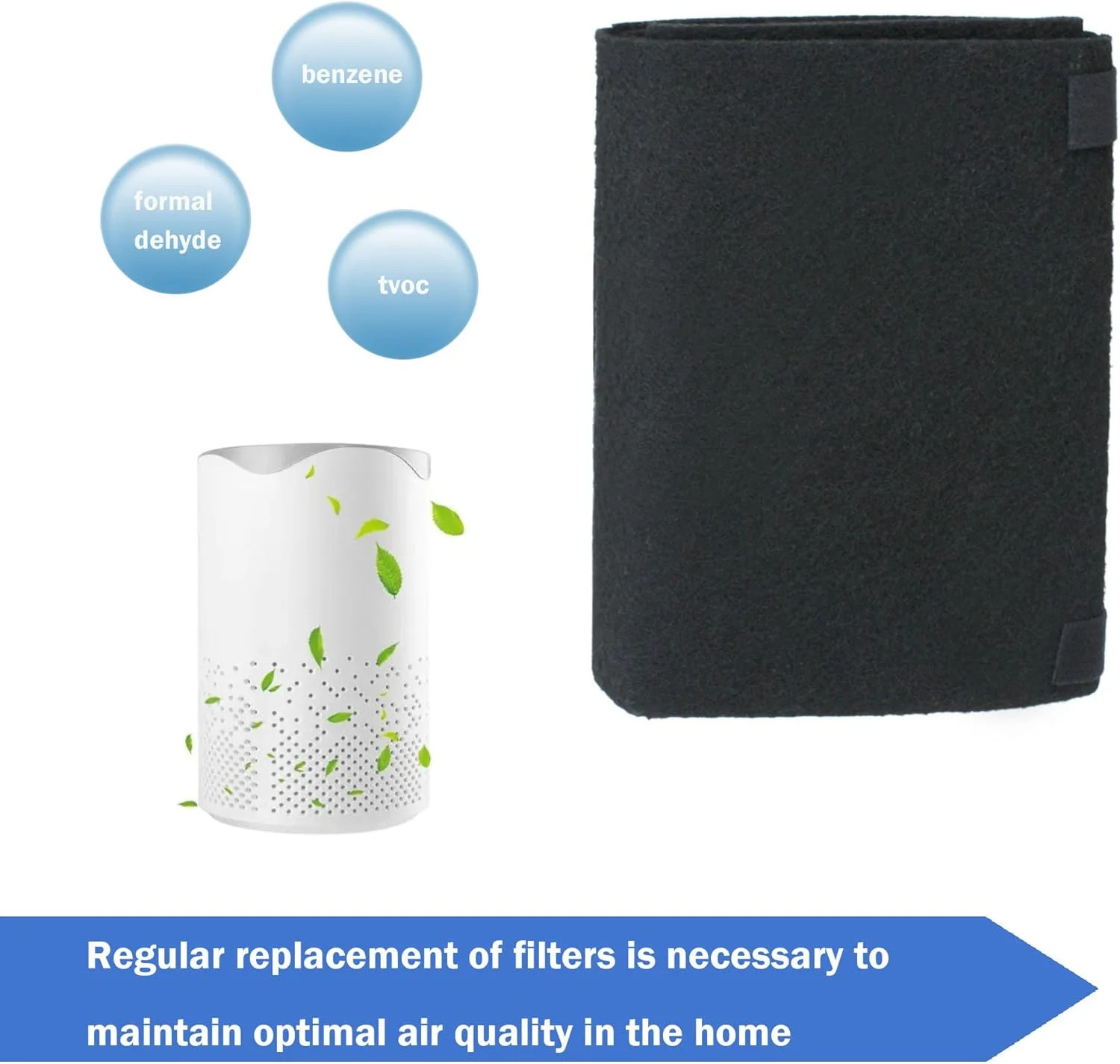 Cut to Fit Carbon Air Filter,Replacement Charcoal Filters,Carbon Pad Pre Filter,