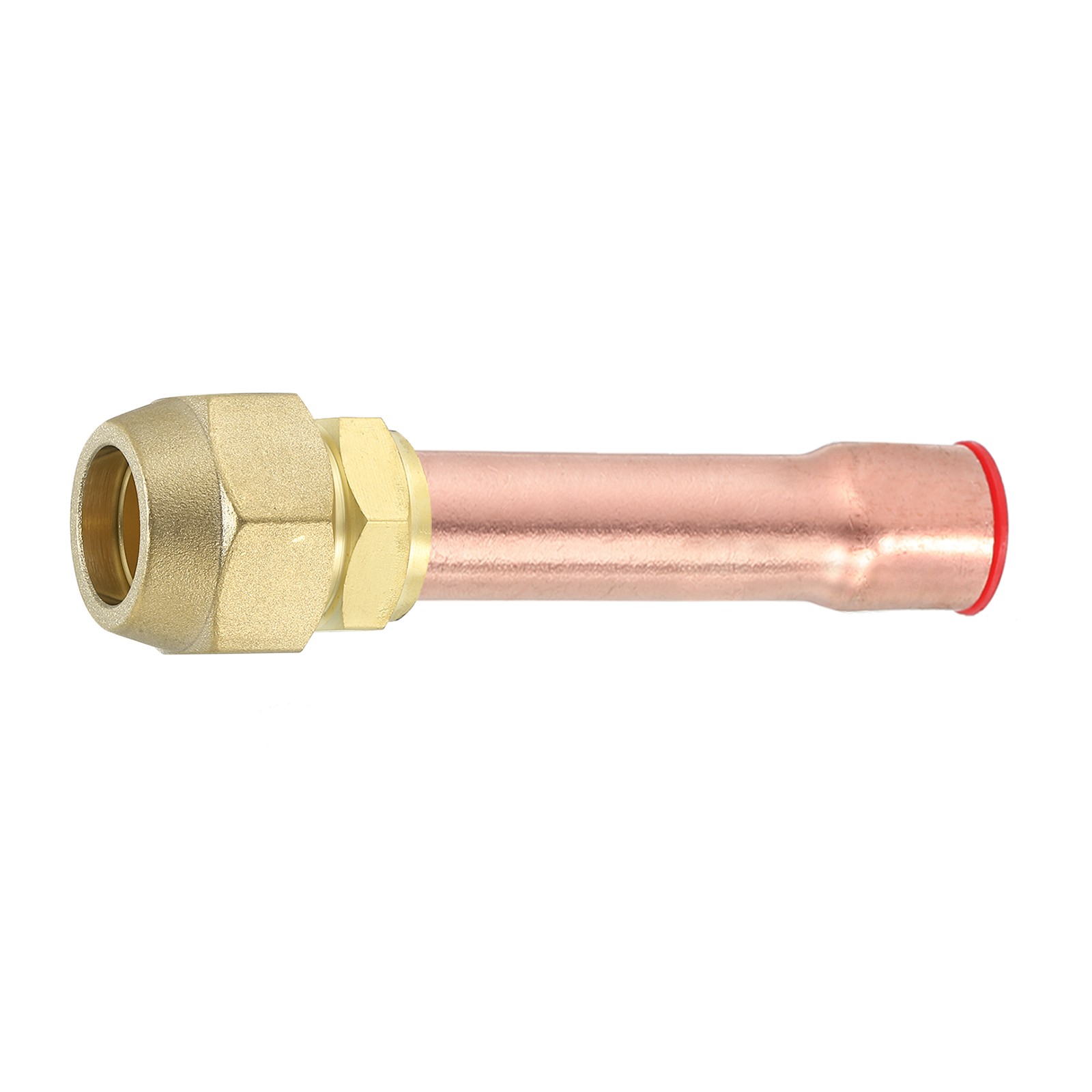 Brass Pipe Fitting 3/4″SAE x 3/4″ OD Flare Adapter with Copper Tube