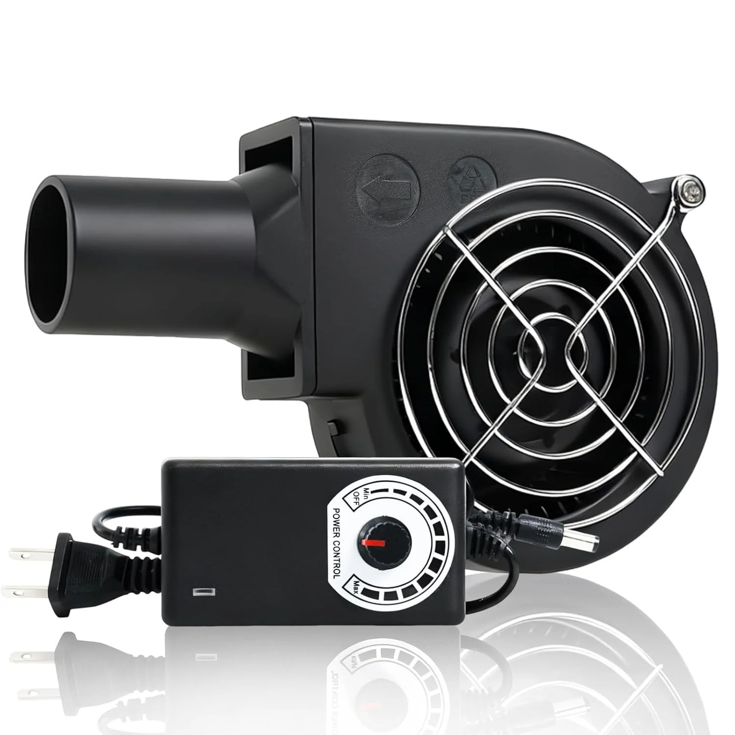 110V Variable Speed BBQ Blower Fan for Grill Fireplace Wood Stove