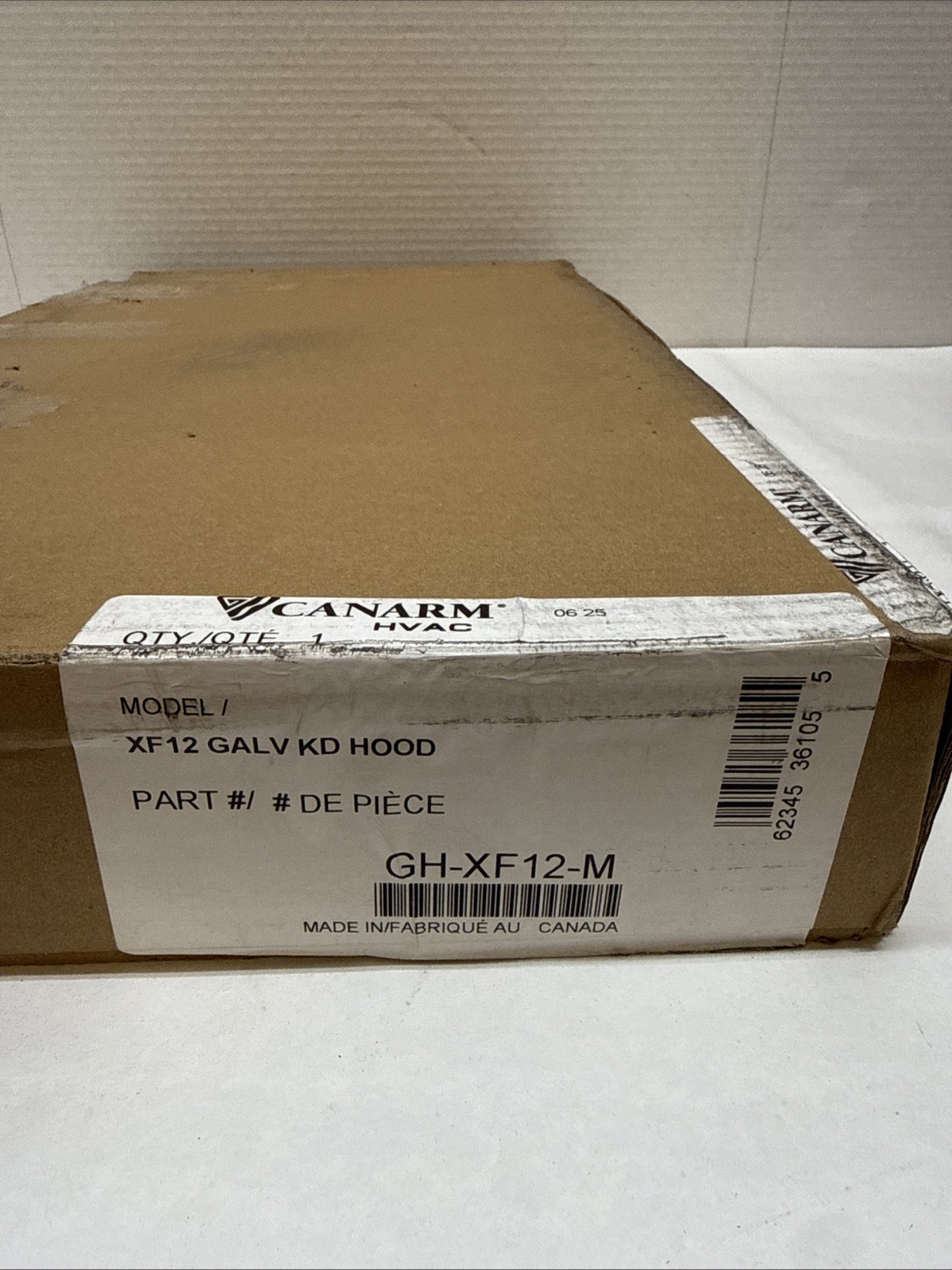 Canarm GH-XF12-M 12″ GH Galvanized Hood