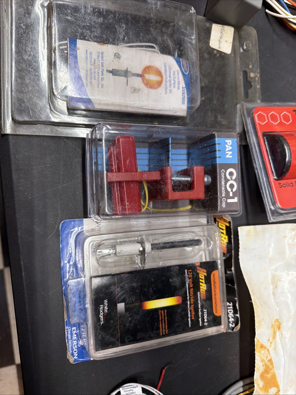 Mixed HVAC Parts Lot Honeywell Carrier Mars RIB Relays Sensors Ignitors More