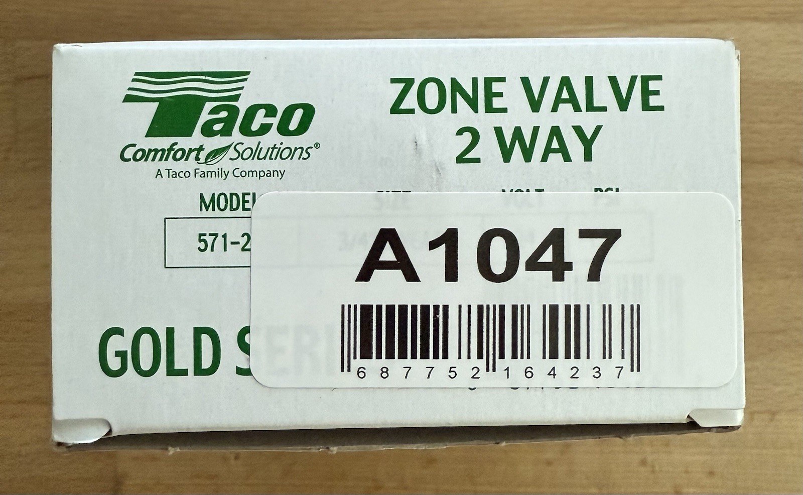 1 Taco 571-2 3/4-Inch Gold Series 2-Way Zone Valve A1047 – 100% BRAND NEW IN BOX
