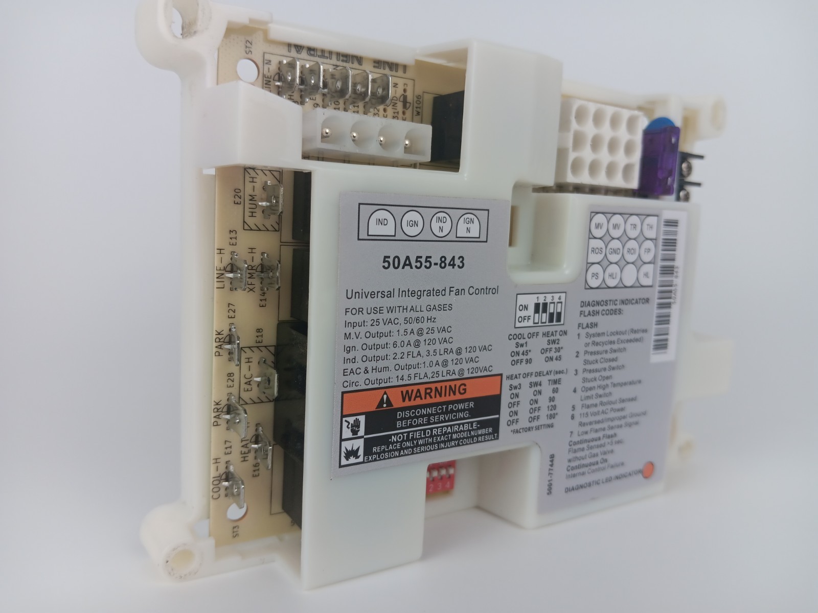 50A55-843 Furnace Control Board, Fit for White Rodgers Furnace Ignition Module..