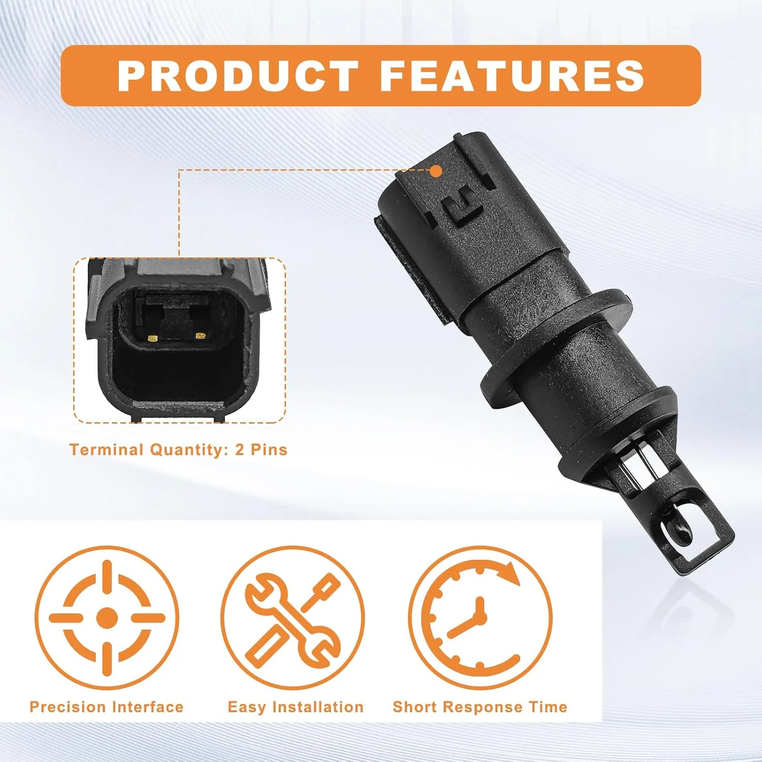 Air Intake Charge Temperature Sensor Compatible with Chrysler, Dodge, Jeep IA…