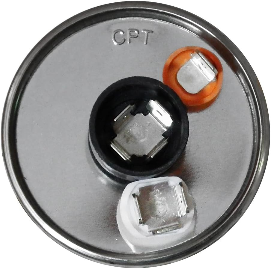 USA2215 round Motor Run Capacitor, 40 MFD, 370/440 Vac