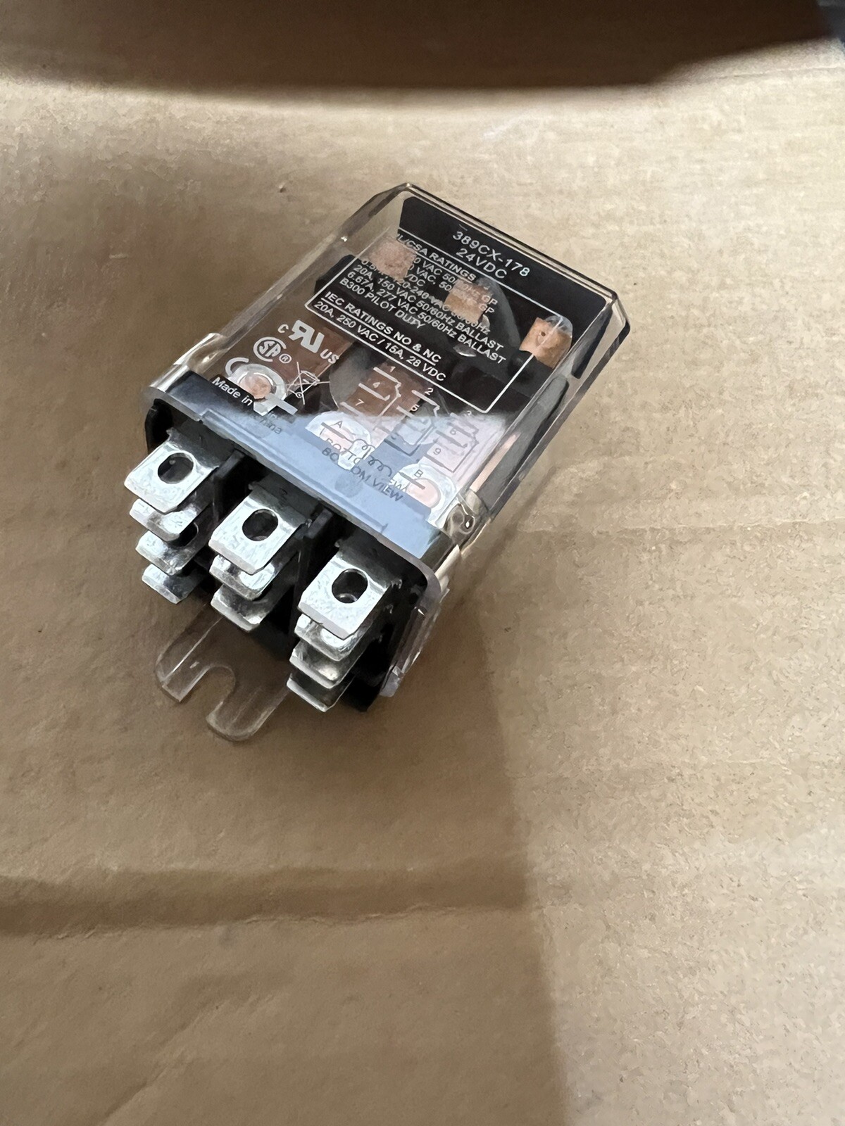 TURBO CHEF TBC101273 389CX-179-24 VDC 25A POWER RELAY… GENUINE OEM..NEW…