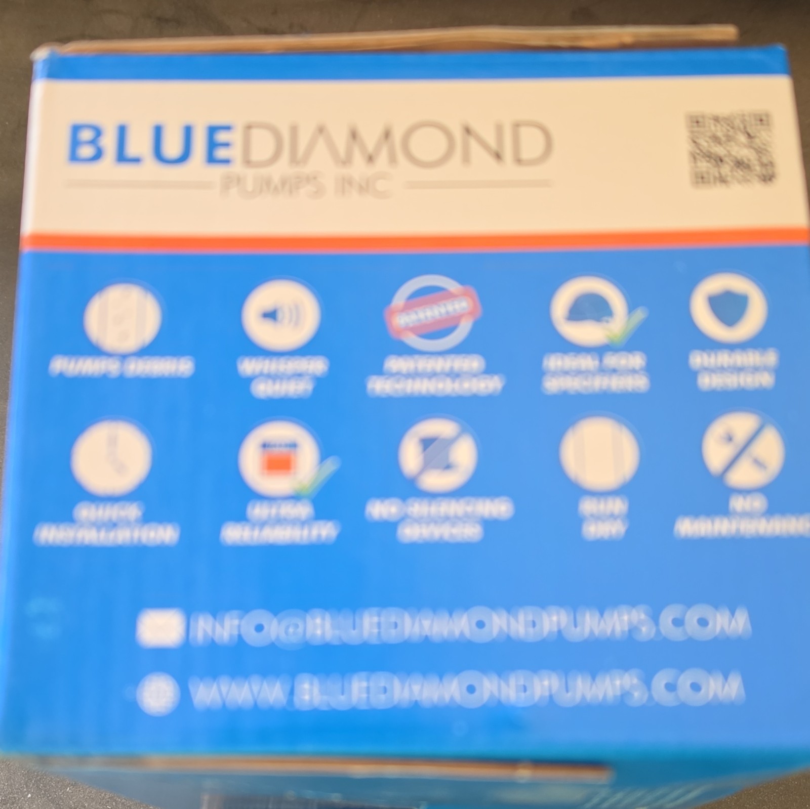 Blue Diamond MaxiBlue Reservoir Condensate Pump Rotary Diaphragm 208-230V