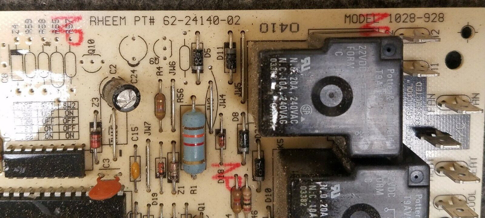 Rheem Ruud 62-24140-042Spark Ignition Control Circuit 1028-928