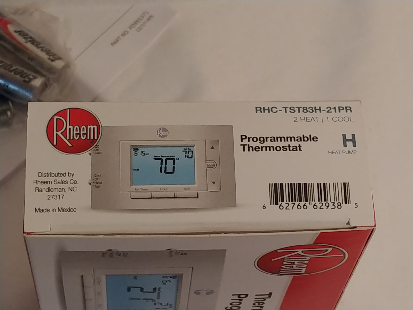 Rheem Thermostat – 2H/1C Programmable – RHC-TST83H-21PR