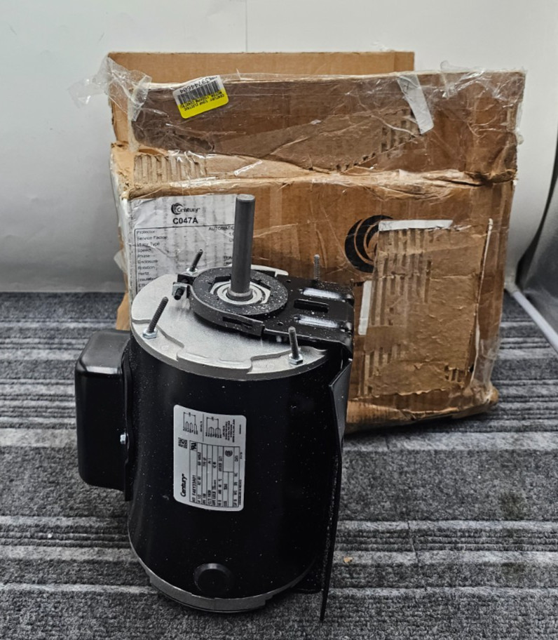 Century C047A Direct Drive Fan Motor, 1/2 HP, 1 Ph, 60 Hz, 115/230 V, 48Z Frame