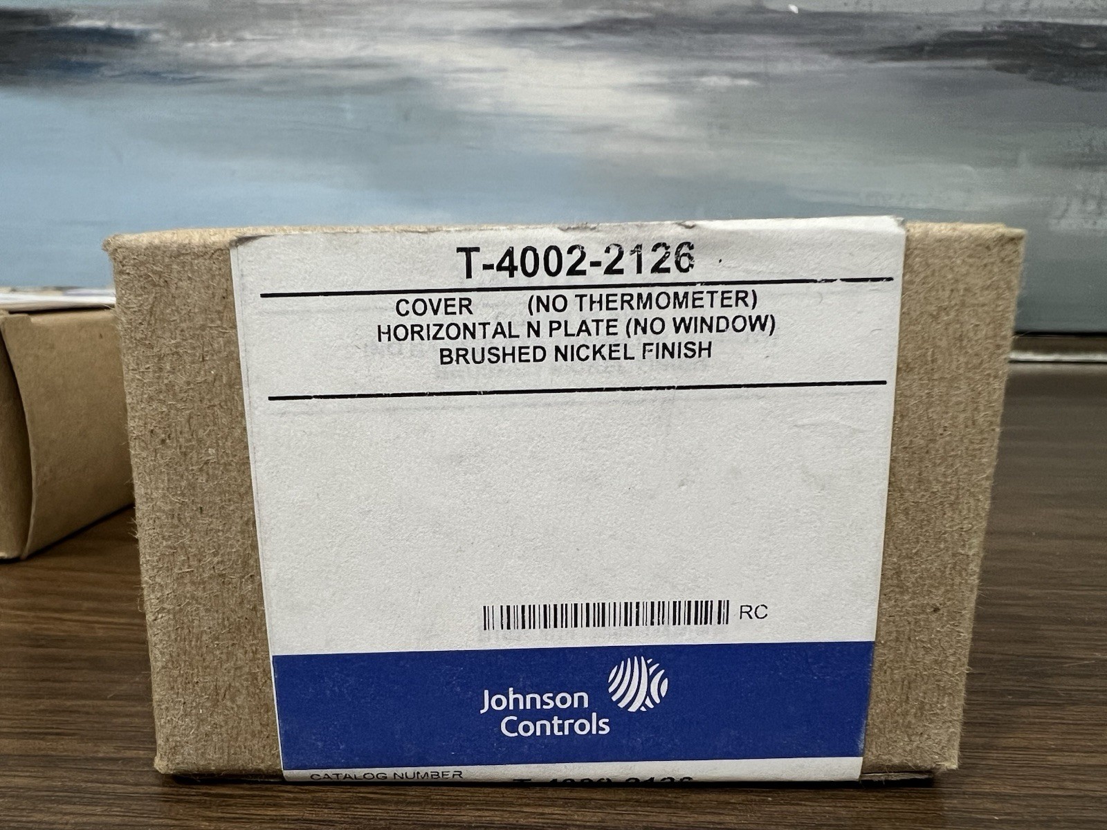 JOHNSON CONTROLS T-4002-2126 Thermostat Cover brushed Nickel ( PRICE FOR 1 UNIT