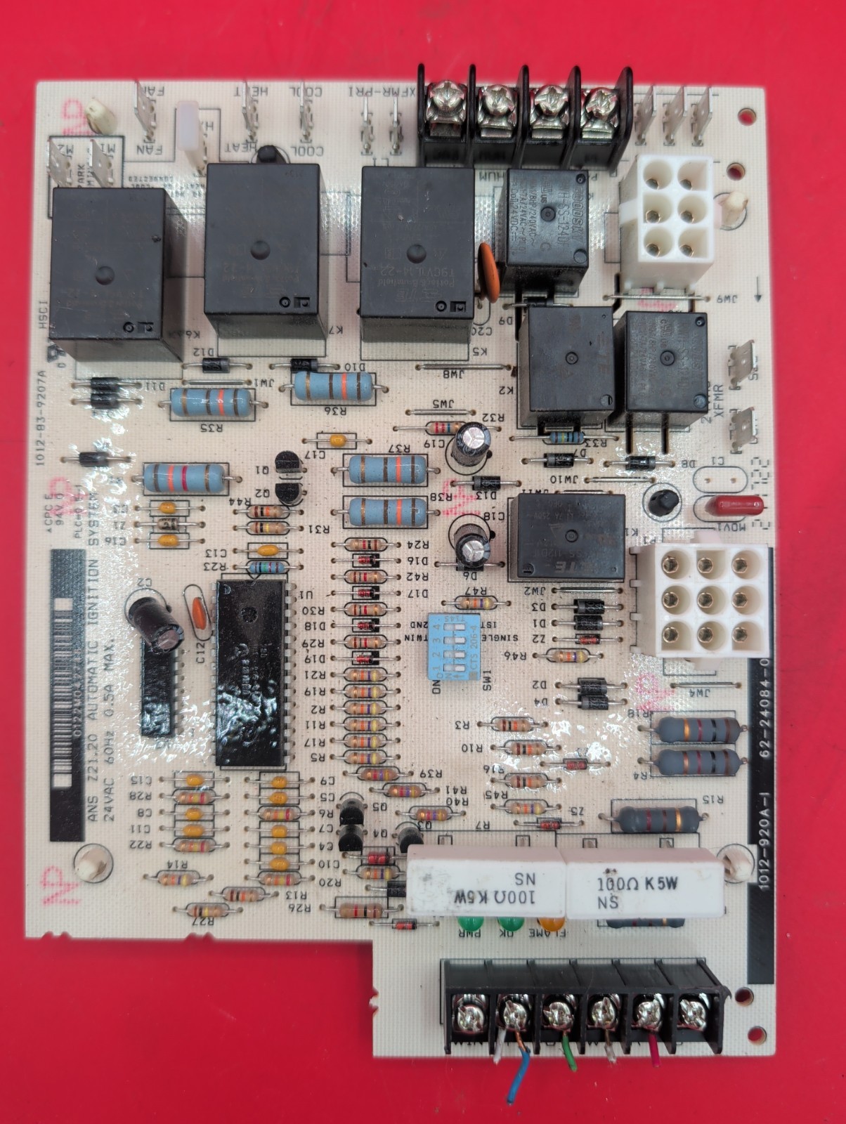White Rodgers HSCI Furnace Control Board 1012-920A-1 62-24084-02 1012-83-9207A
