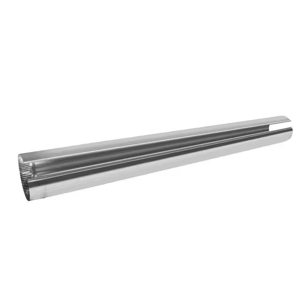 6 In. X 5 Ft. round Metal Duct Pipe