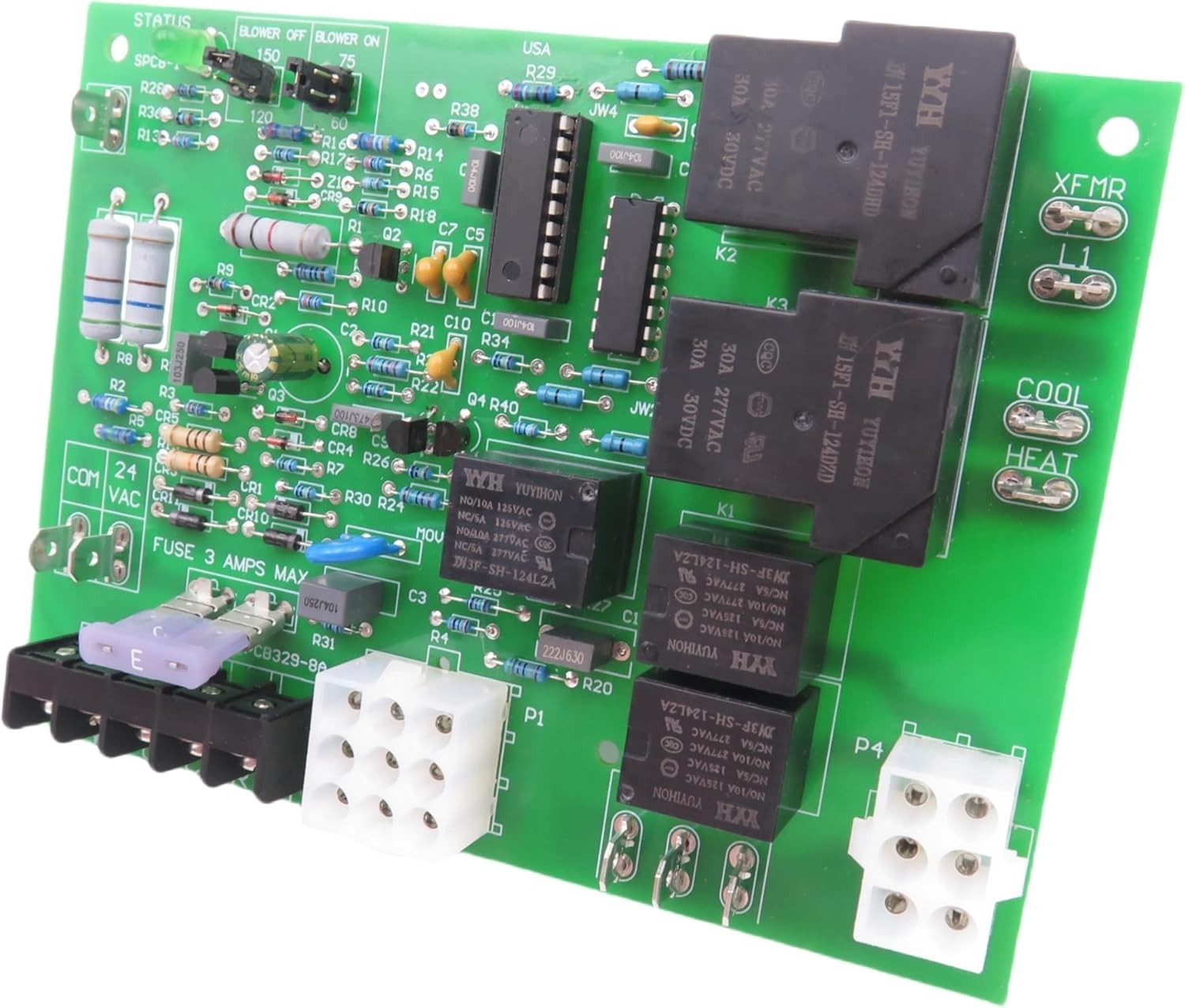 Compact Furnace Control Circuit Board for Easy Install – 6 X 4.3 X 1 Inches