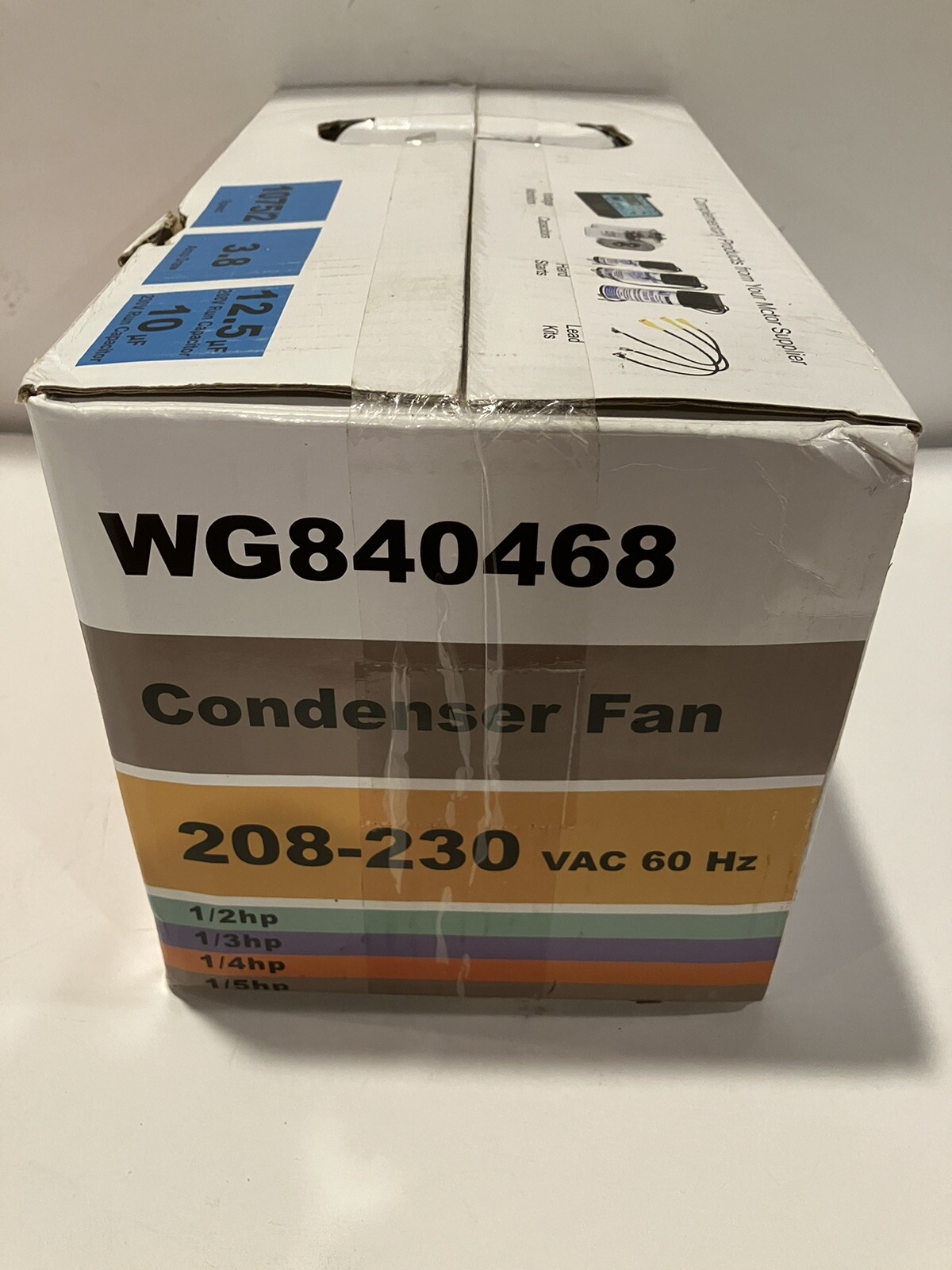 Diversitech Condenser Fan Motor WG840468 1/5-1/2 HP 208-230 VAC New in Box