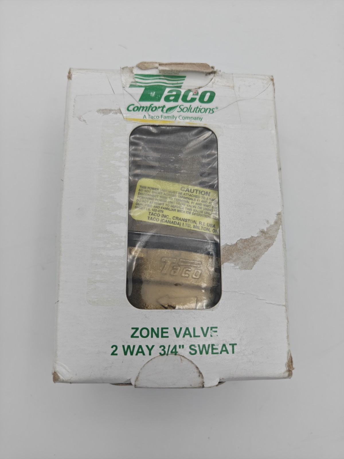 Open Box – Taco Gold Series 571-2 – 3/4-Inch Sweat 2-Way Zone Valve A1047
