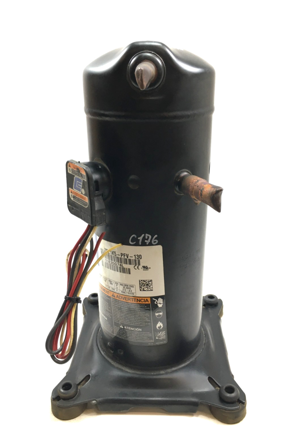 Copeland 2.5 Ton Scroll AC Compressor ZR21K5-PFV-130 R-22 208-230V used #C176