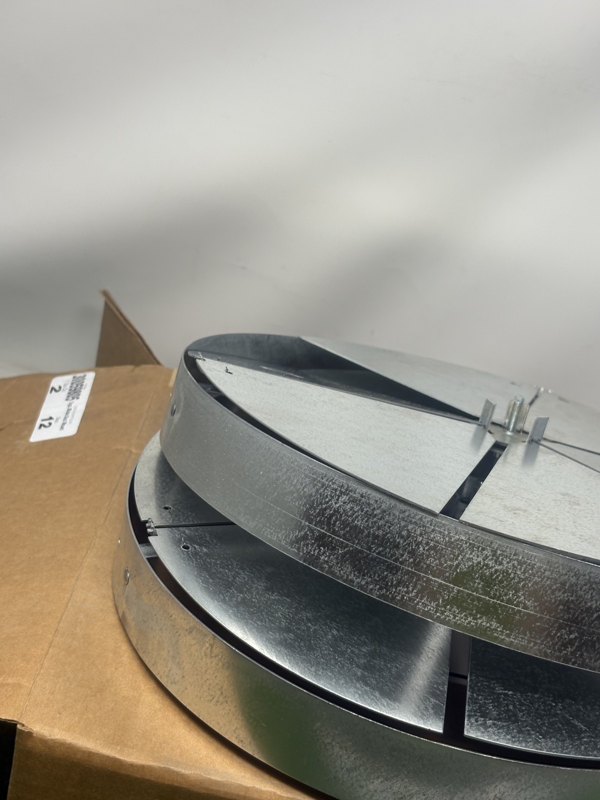 Tuttle & Bailey 12″ Round HVAC Volume Control Damper Galvanized Steel – Lot of 2