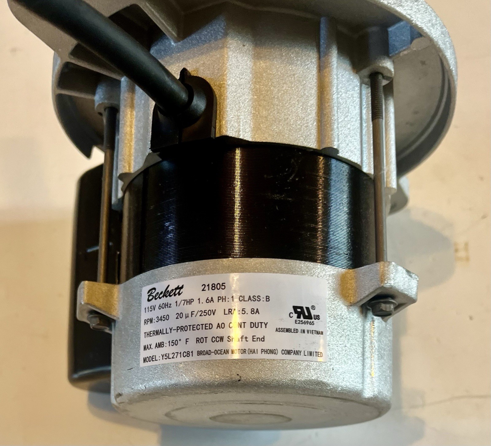 21805U/E/B/R/A PSC Oil Burner Motor for Beckett AF AFG New Open Box