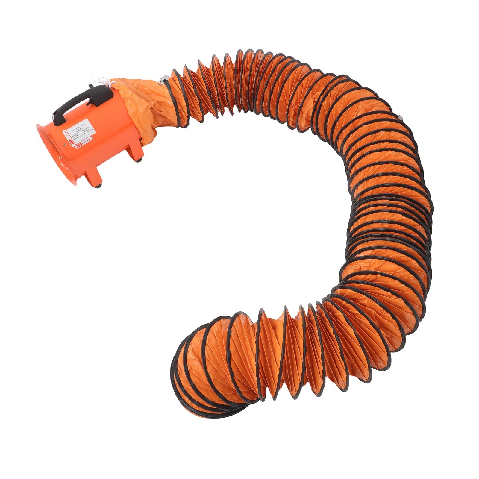 8 Inch Industrial Portable Blower Fan 33 FT Duct Hose 180W 900CFM 3450RPM