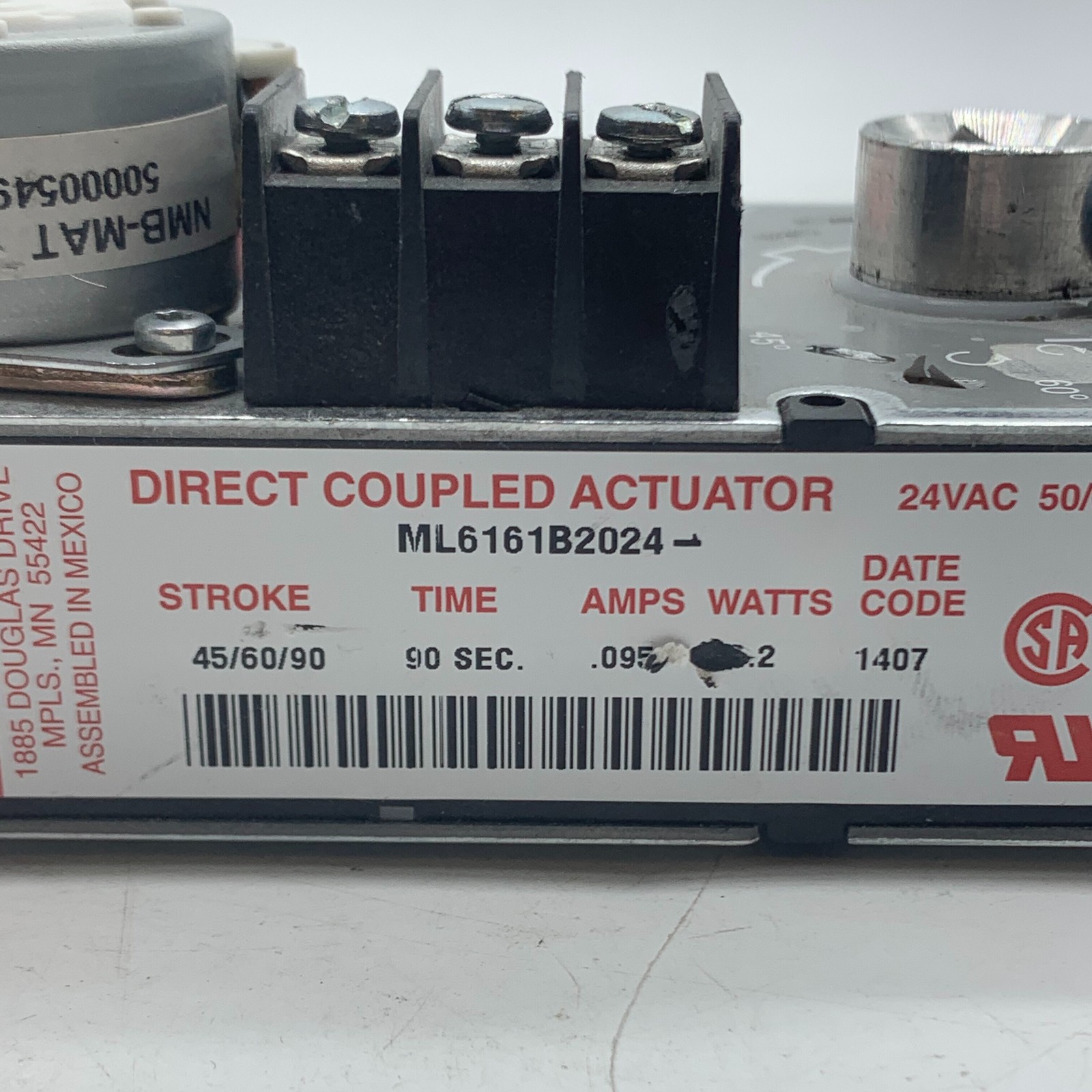 Honeywell ML6161B2024 Direct Coupled Actuator No Cables ~ FREE SHIPPING