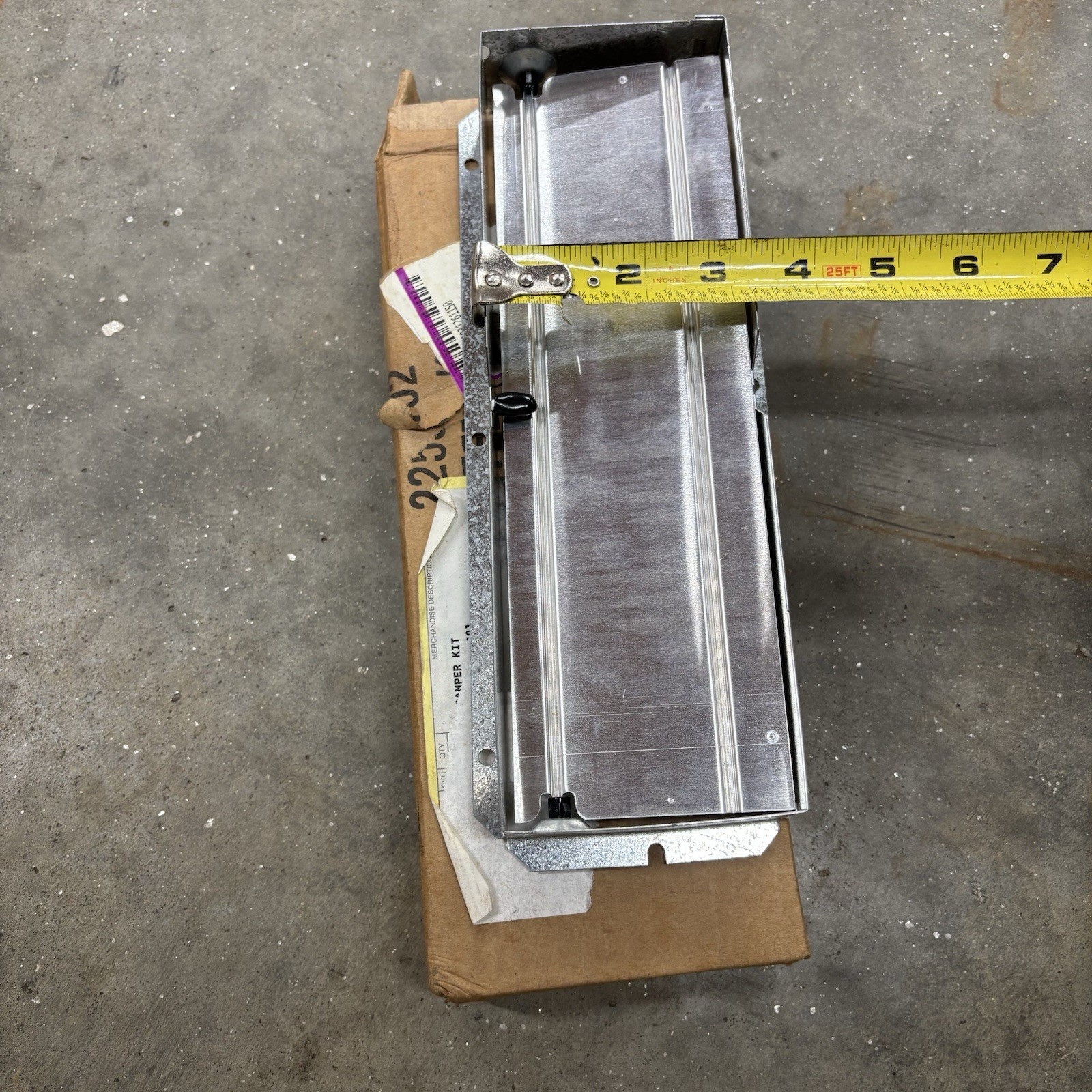 Rectangular Balancing Damper 10” X 4”, 001 D022 59102 000 B0, Damper Kit