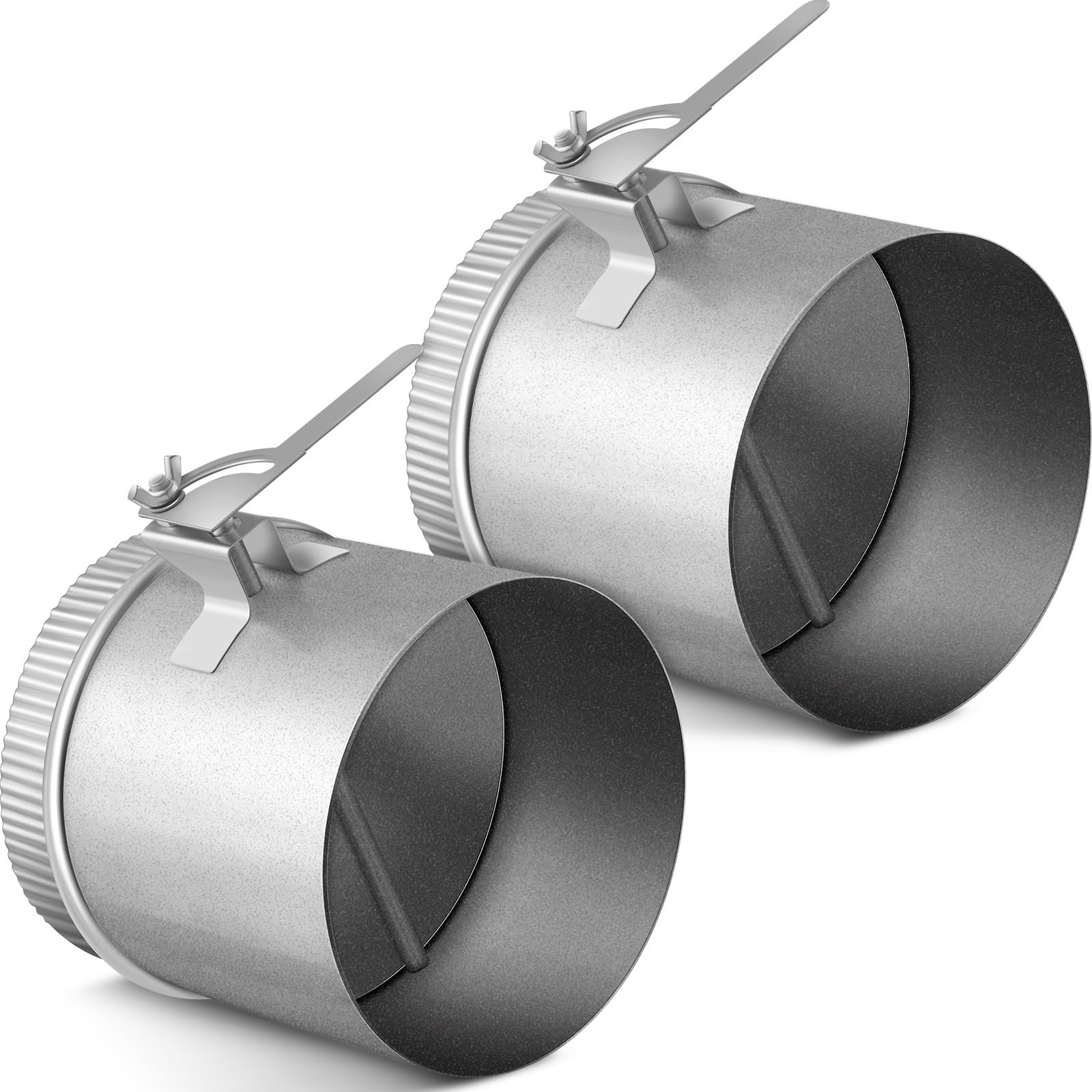 Therwen 6″ Backdraft Damper Duct Manual Volume Galvanized Air Adjustment