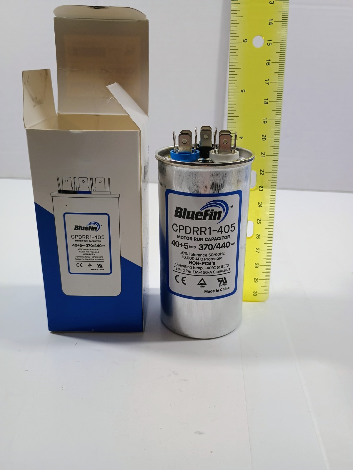 HVAC Capacitor Fits Small Mounting Bracket Rheem/Carrier 40/5uf 370-440V NEW