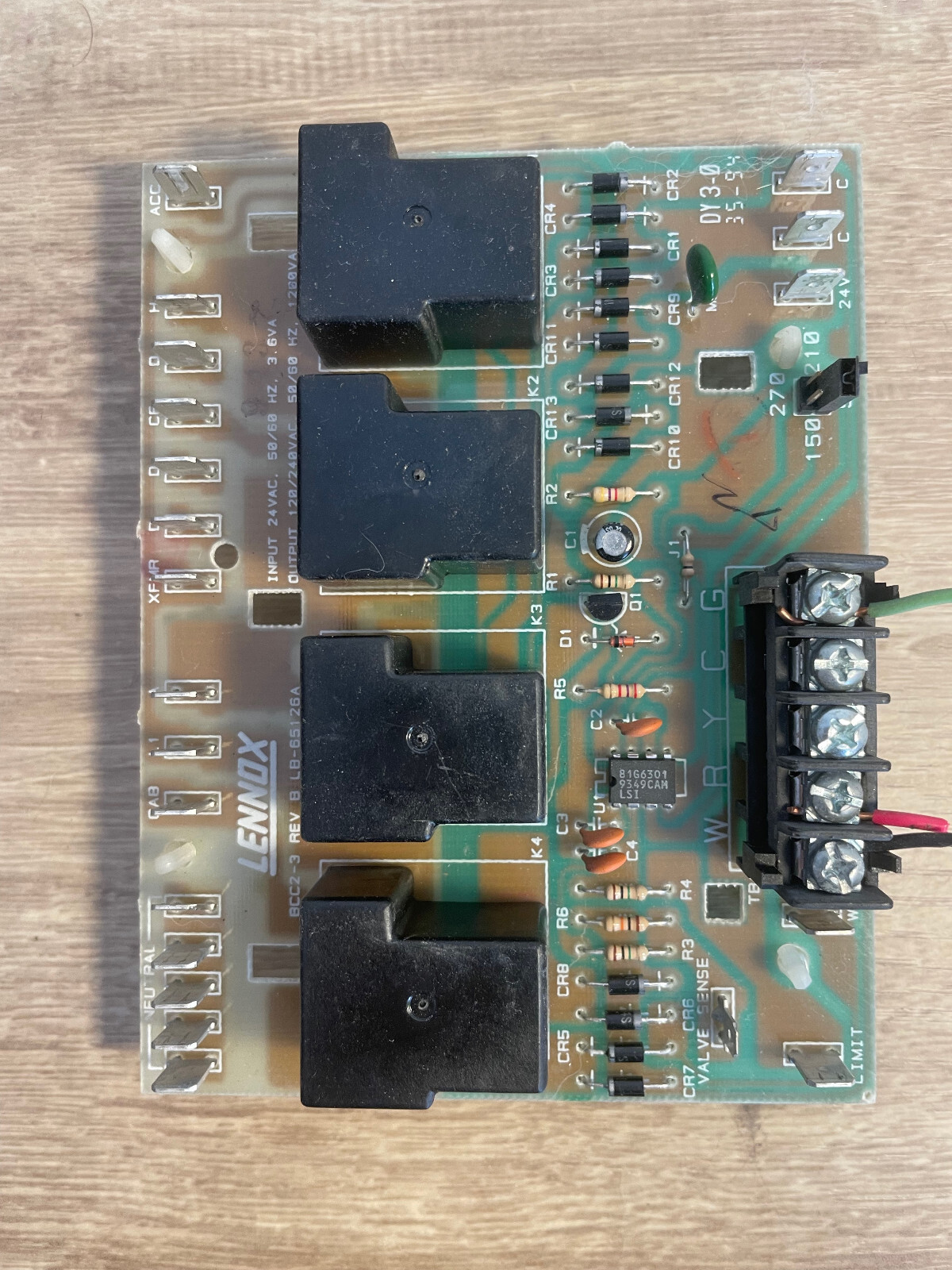 Lennox BCC2-3 REV B / LB-65126A Furnace Control Board
