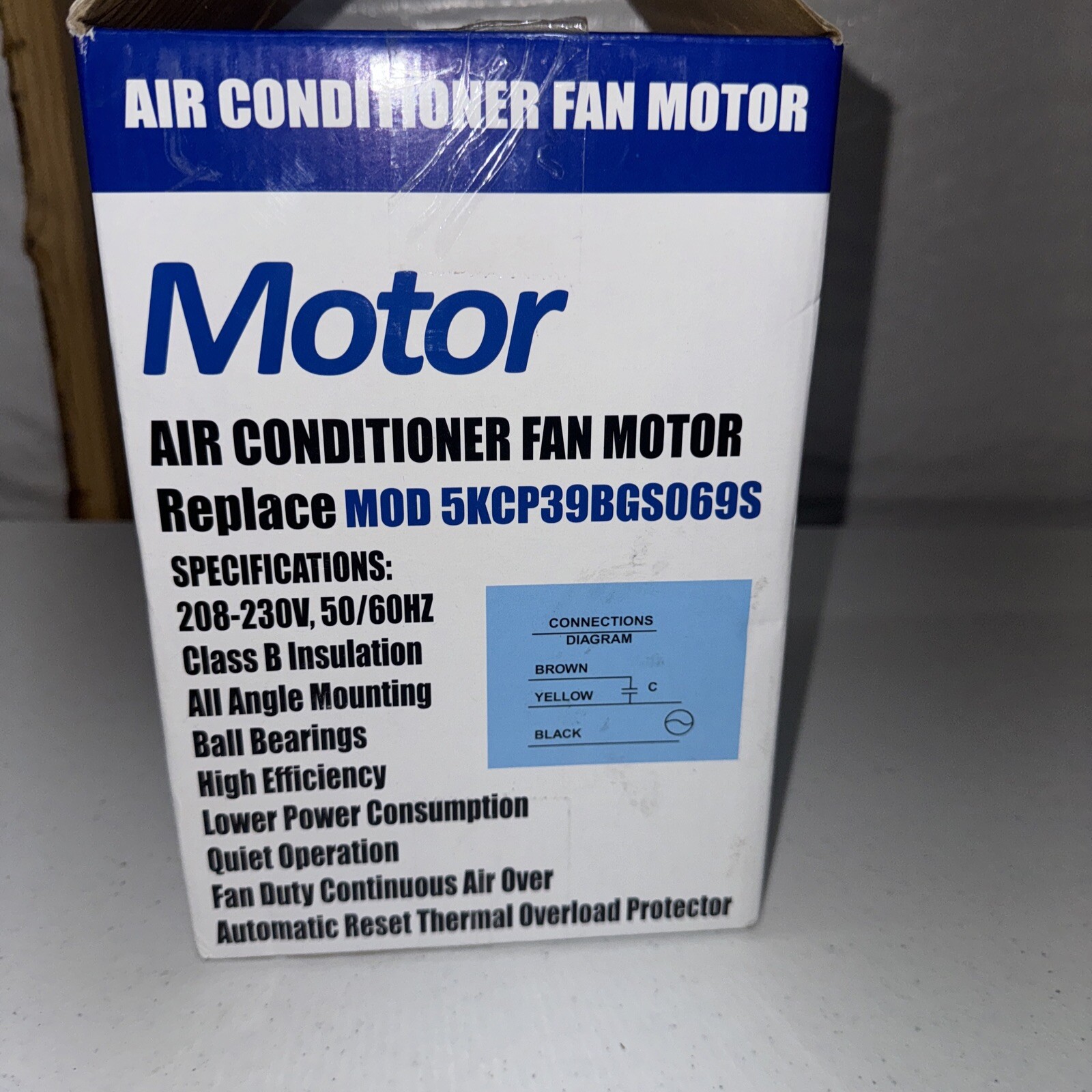 Condenser Fan Motor Replacement for Carrier 5KCP39BGS069S #3S001, GE3907 Genteq