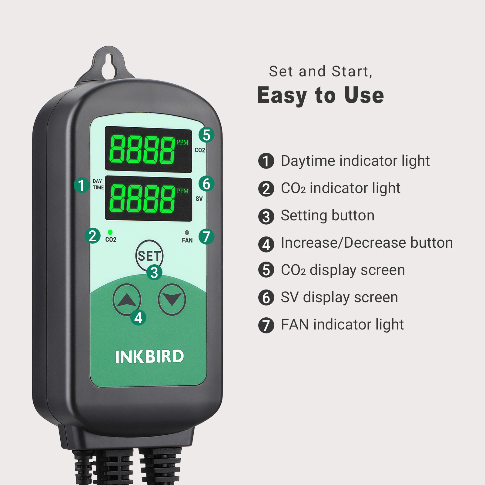 INKBIRD 6″ Duct Fans Grow Tent Ventilation Exhaust Duct Fan Temperature Humidity