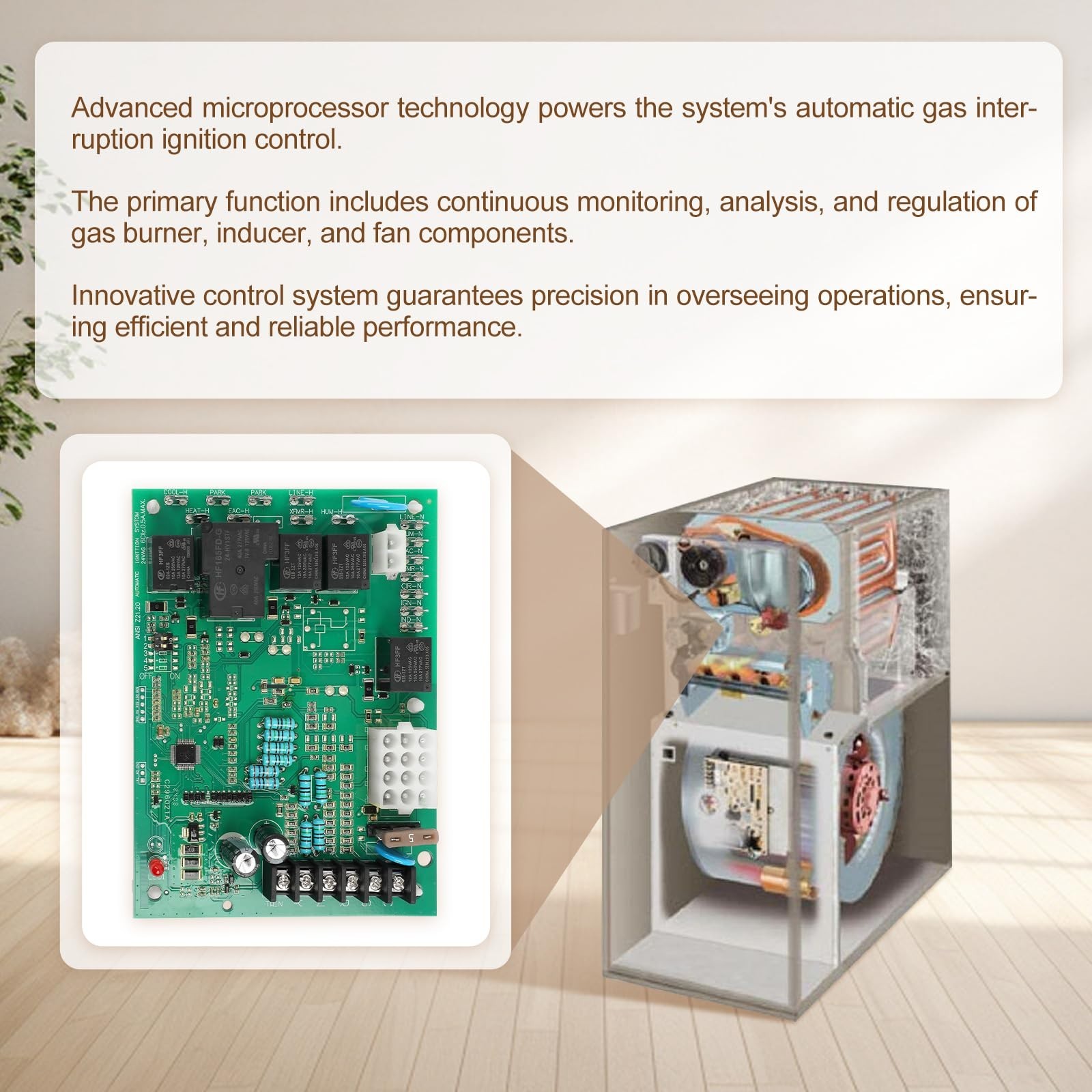 Furnace Control Circuit Board Replacement 50A55-743 for Goodman Amana Models