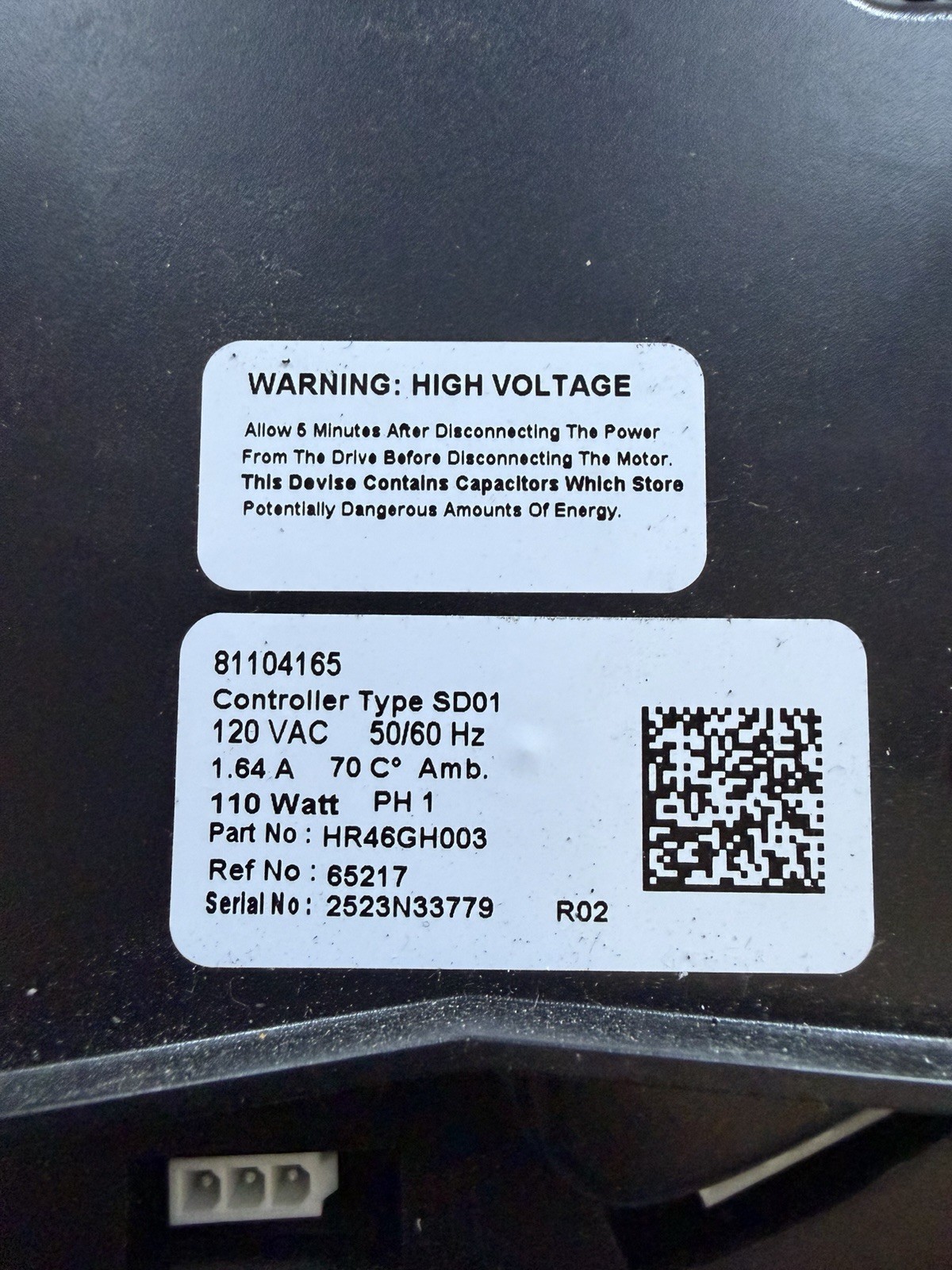 HR46GH003 Inducer Fan Motor Assembly 120V 1.64A 1 Phase MPN 340793-762