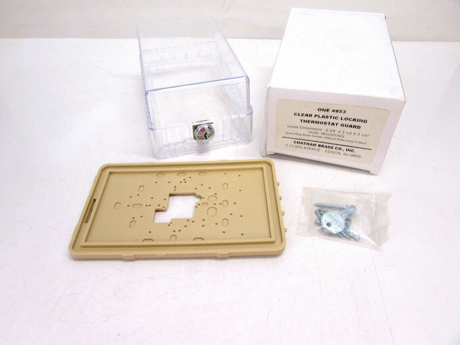 CHATHAM BRASS #853 PLASTIC LOCKING THERMOSTAT GUARD 6-3/8 X 3-1/2 X 3-1/4″