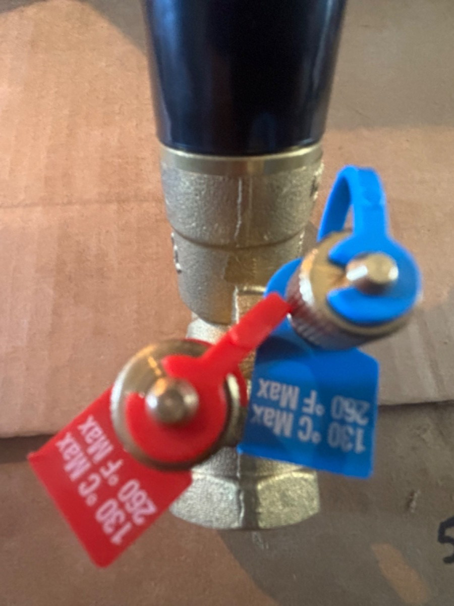 RWV Brass Fixed Orifice Static Balancing Valve 3/4 Female NPT 9517-3/4