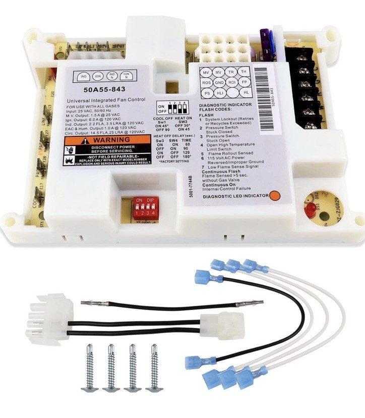 White-Rodgers 50A55-843 Furnace Control Board New and Sealed