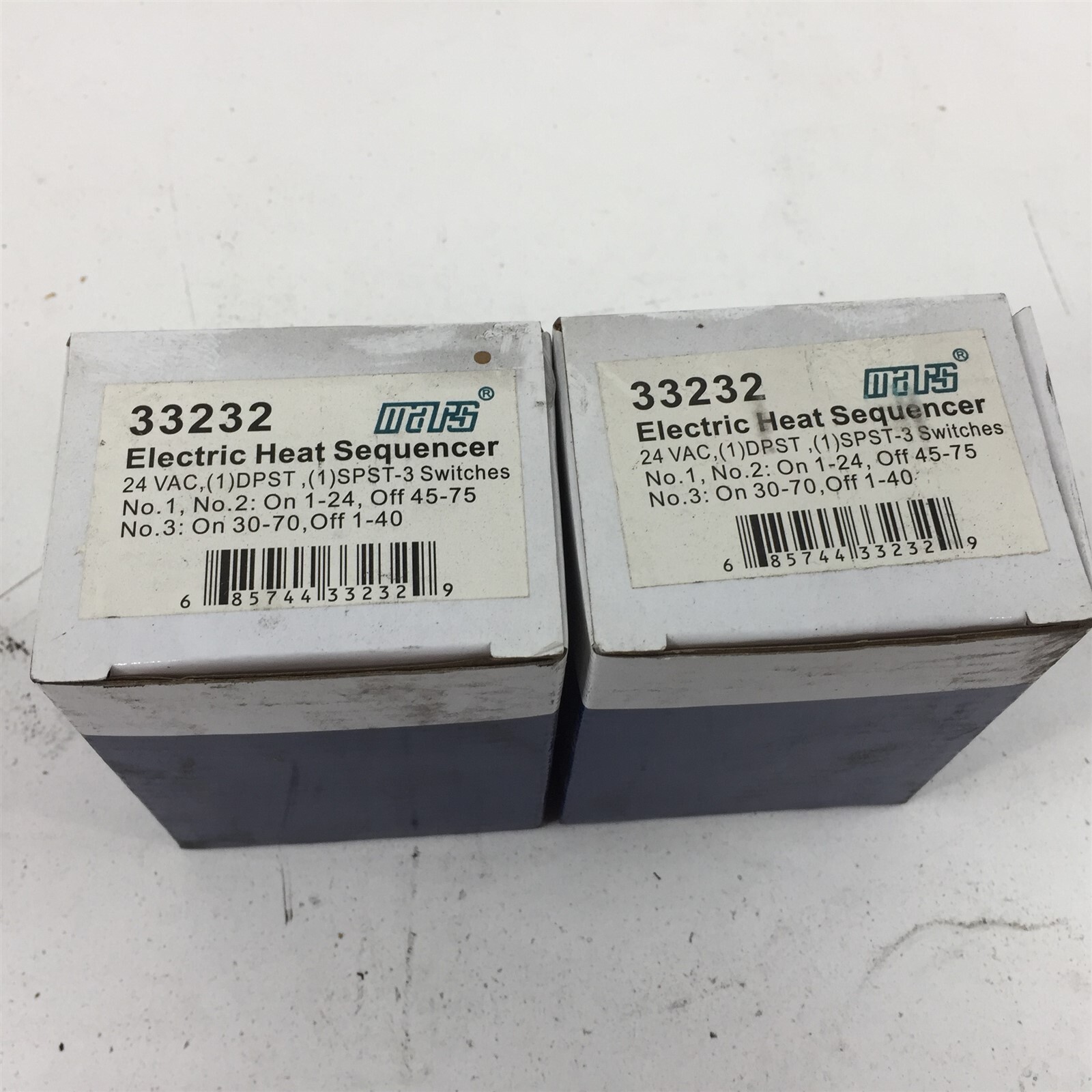 MARS 33232 Electric Heat Sequencer 24VAC (1)DPST-3 Switches