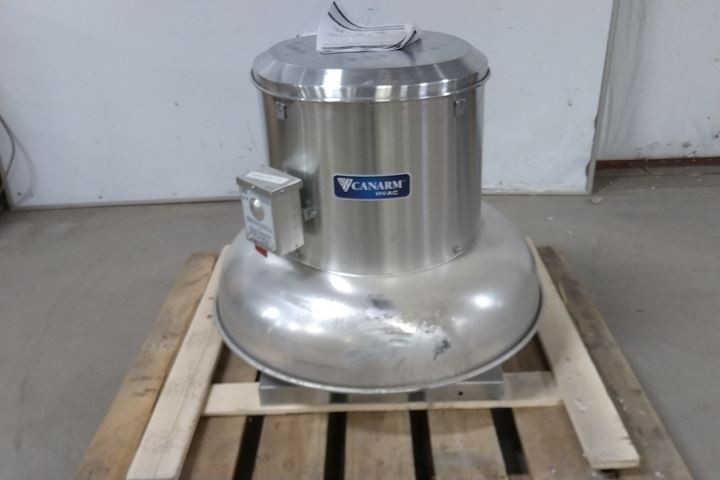Canarm ALX135DBT10033 13-1/2 In Wheel Diameter 115/230VAC Downblast Exhauster