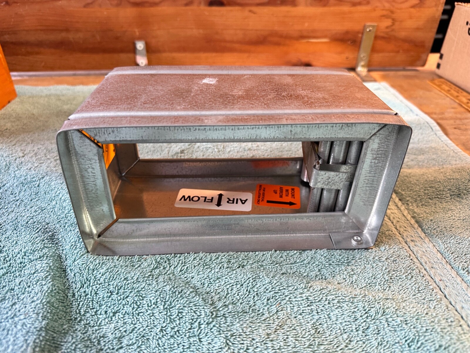 Ruskin 8″ x 4″ Vertical Air Louver Fire Damper Stainless Steel CP2 165º Release