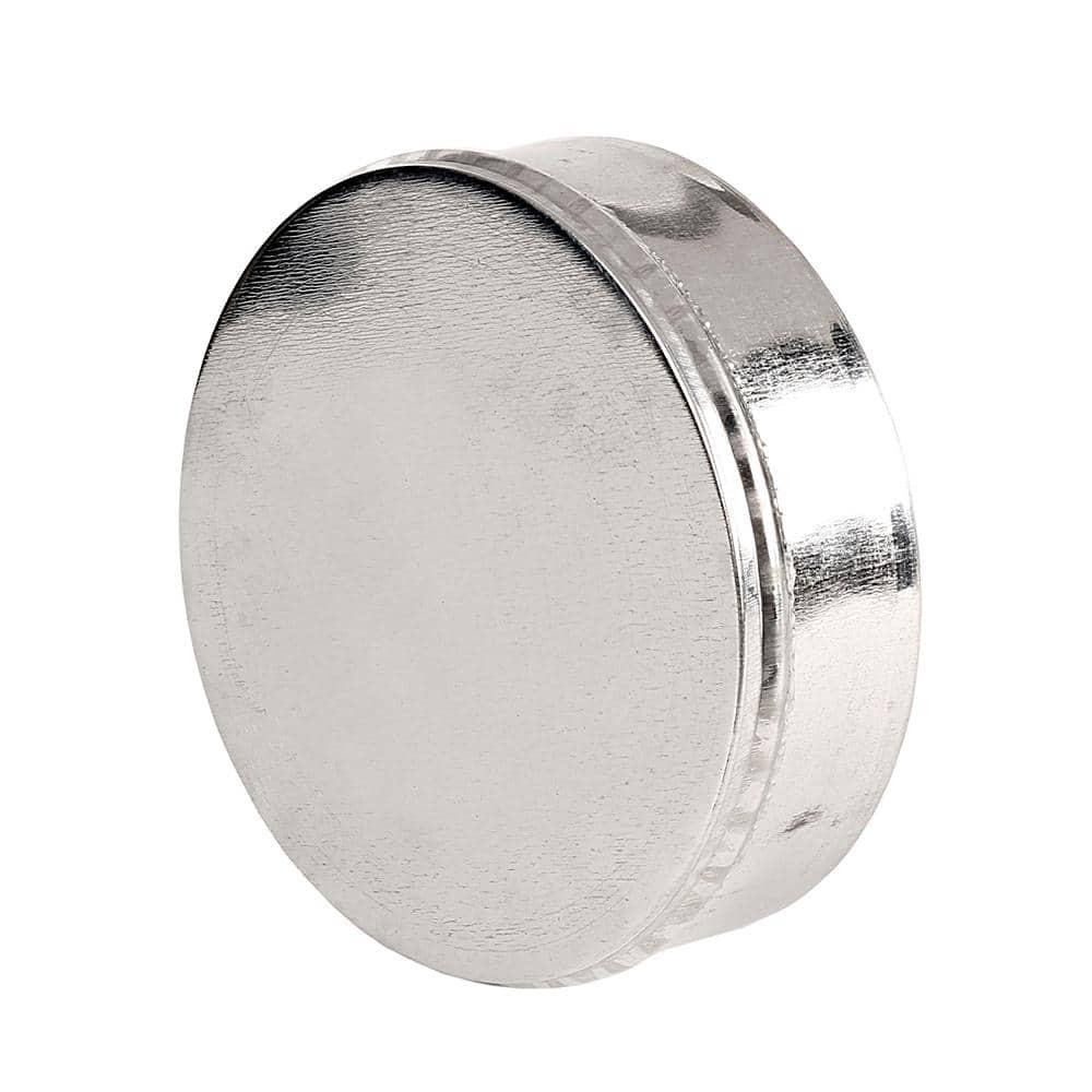 Master Flow 8 in Round Duct Cap Galvanized Steel HVAC Tee Cap Clean Out Plug
