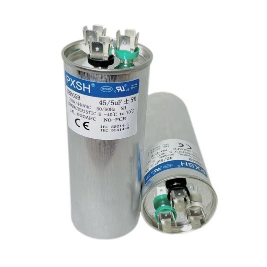 Ac Capacitor 45/5 uF 370 or 440 VAC Dual Run Capacitor AC 45+5 MFD