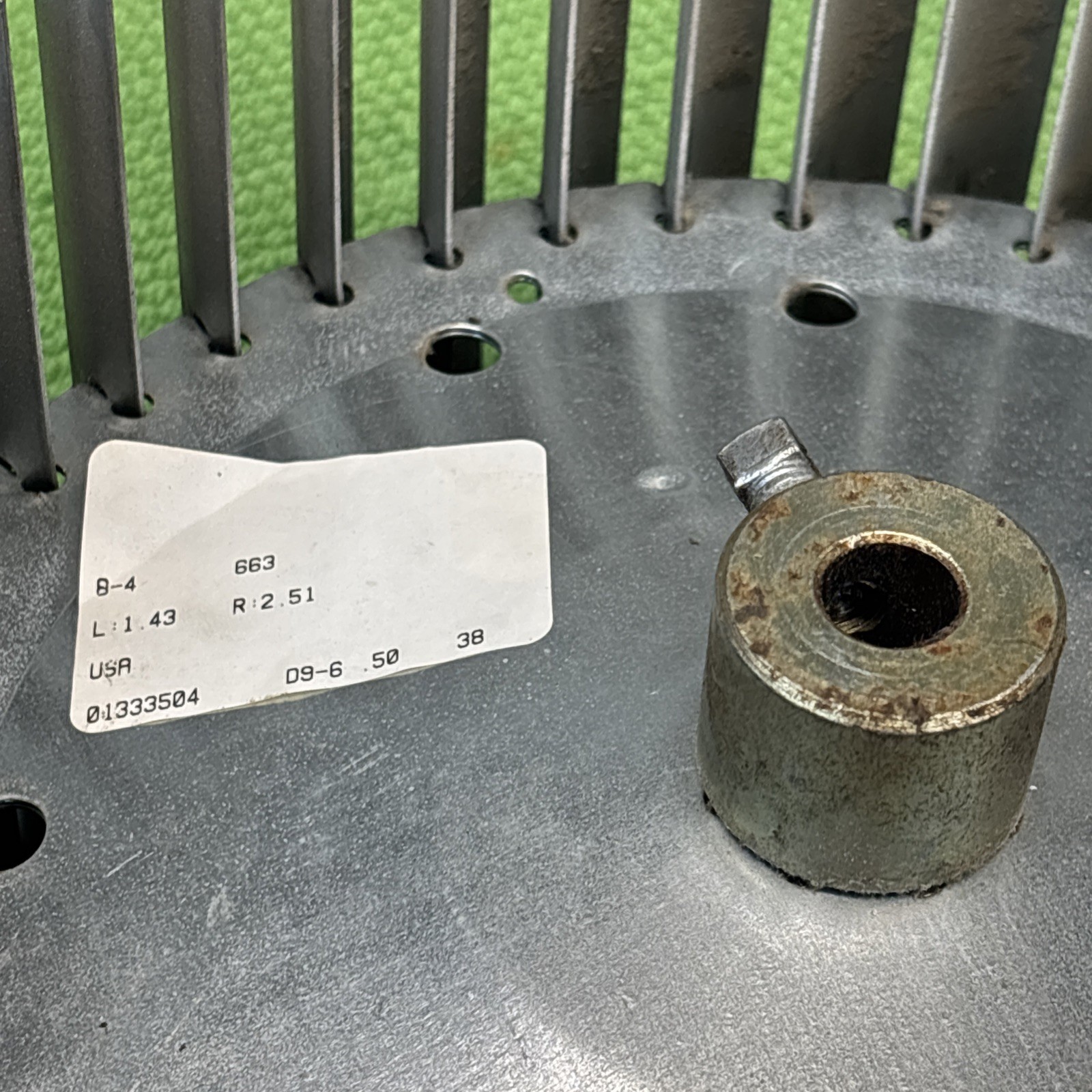 Blower Wheel, Dia 10 In, 6 in width 1/2 In Bore